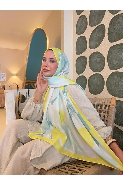 Mira İpek Patterned Cotton Soft Shawl Inspiration Series