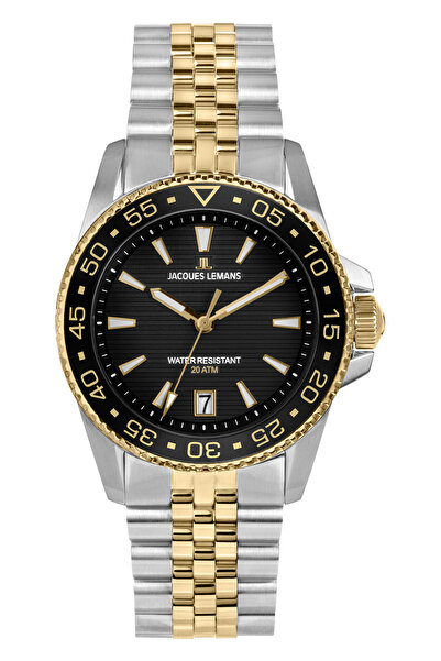 Jacques Lemans 1-2205N ساعة يد ليفربول دايفر للرجال