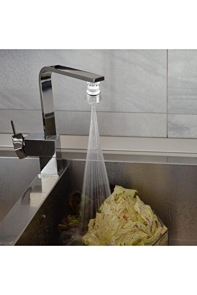 Generic Universal Aerator for Kitchen Faucets, Double Jet, Swivel Joint, Chrome Aerator Shower