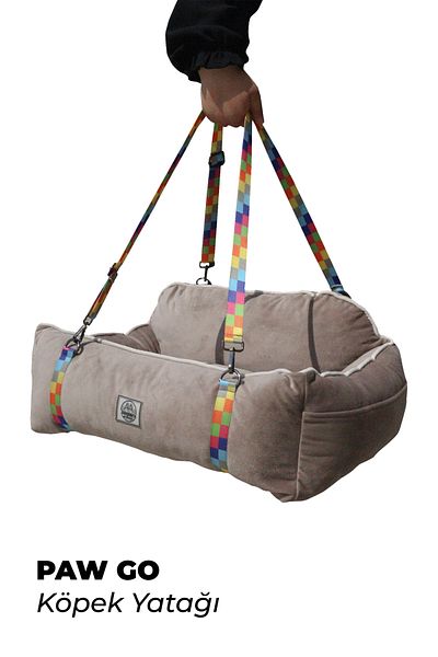 Jungolica Pet Products Pawgo, Premium Portable Cat and Dog Car Seat with Leash Clip, Adjustable Strap