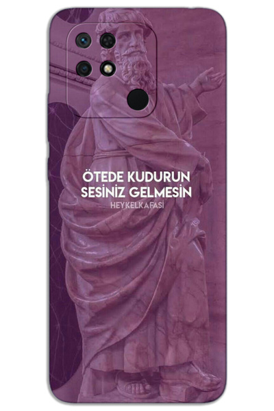 MRCİLETİSİM غطاء خلفي مطبوع بنمط HD لهاتف Xiaomi Poco C40 - Beyond the Moon