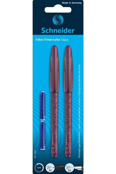 SCHNEIDER Opus Pen and Rollerball Set, burgundy