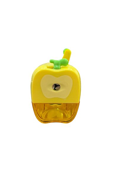Brons Apple Patterned Table Top Mini Arm Pencil Sharpener