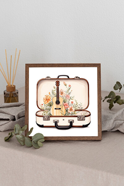 Dekorsiahome Tablou pătrat cu rame din lemn TK1260