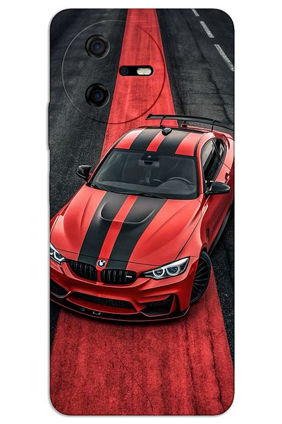 MRCİLETİSİM Casper Via A40 Case Hd Pattern Printed Back Cover - Red Bw