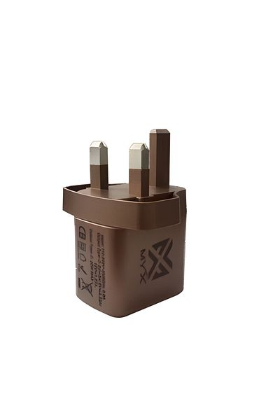 MYX QuickVolt 20W GAN Power Fast Charging Travel Charger With USB-C TO USB-C Cable- Gold Edition
