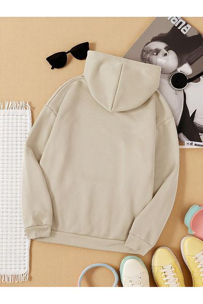 uyguntarz Unisex Heart Lollipop Detailed Printed Oversize Sweatshirt