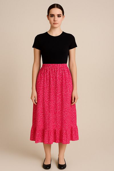 ERVA PEYSAJ Elastic Skirt Wrap