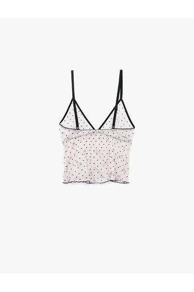 Koton Top de pijama din tul cu bretele subțiri