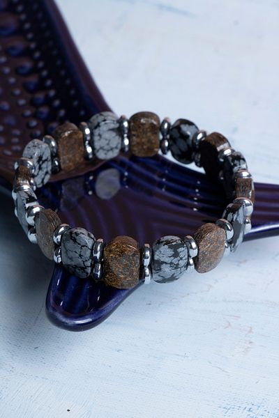 DENİZ Certified Tiger Eye and Obsidian