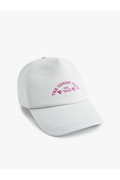 Koton Embroidered Cotton Cap Hat