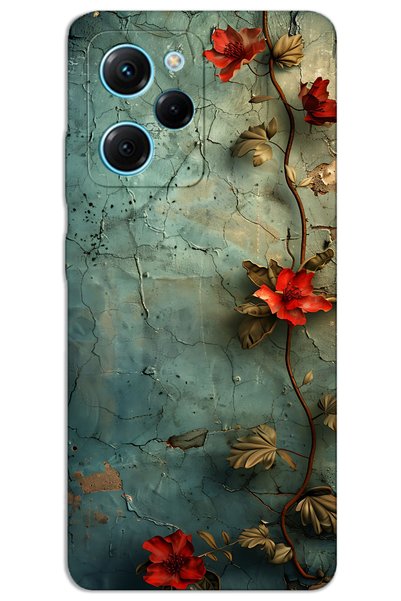 MRCİLETİSİM حافظة هاتف Xiaomi Poco X5 Pro ذات غطاء خلفي مطبوع بنمط HD - زهرة ...