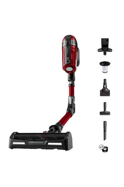 Rowenta X-Force 12.60 Flex RH98A9WO Vacuum Cleaner, 320 W, 0.9 l, 45 Minute Runtime, Red/Black