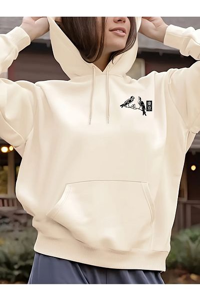 uyguntarz Unisex Tokyo Printed Oversize Sweatshirt