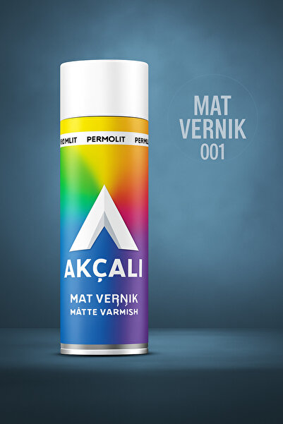 Akçalı Mat Vernik-001 sprey 400ml -dayanıklı ve kolay uygulama