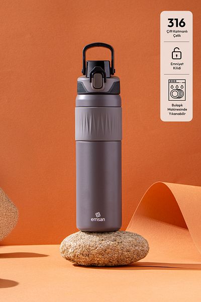 Emsan Sportline Thermos Gray 700 ml