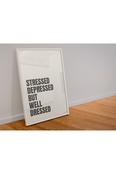 Funzee Fashion Themed Poster for Bedroom & Dressing Room - Humorous & Inspirational Wall Decor- Frameless