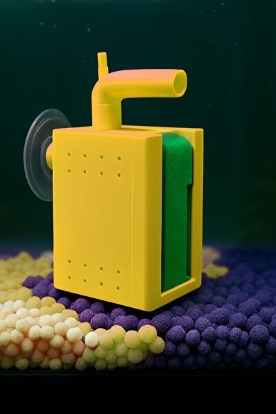 Akvaryum Hamburg Sumplu Filtre M Boy ( Sarı ) Küçük ve Büyük Akvaryumlar İçin...