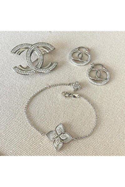 Necati Gün Clover Steel Bracelet Combination Set