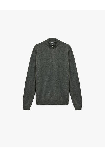 Koton Long Sleeve Half Zip Sweater