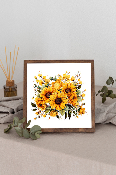 Dekorsiahome Četvrtasta slika sa drvenim okvirom TK1211