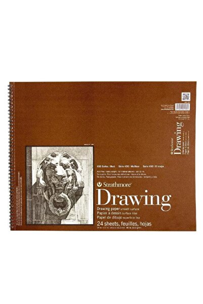Strathmore Drawing Pad Perforated 130gsm White 14 x 17 Inch – 25 Sheets