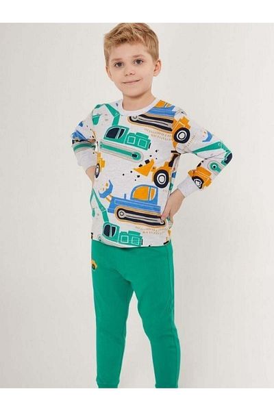 Zekids Boy's Car Printed Pajama Set
