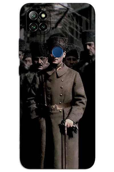 MRCİLETİSİM Casper Via E30 Case Hd Pattern Printed Back Cover - Atatürk Kalpak