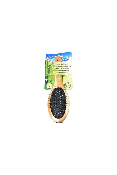 Duvo Bamboo 2 - in - 1 Grooming Brush Sizes: Large