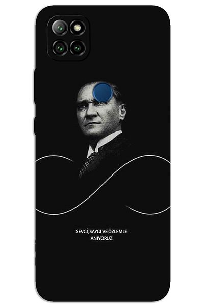MRCİLETİSİM Casper Via E30 Case Hd Pattern Printed Back Cover - Atatürk Sonsuzluk