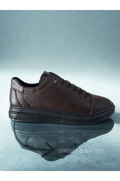 GÜR MODA AYAKKABI Laceless Stitched Orthopedic Leather Daily Shoes
