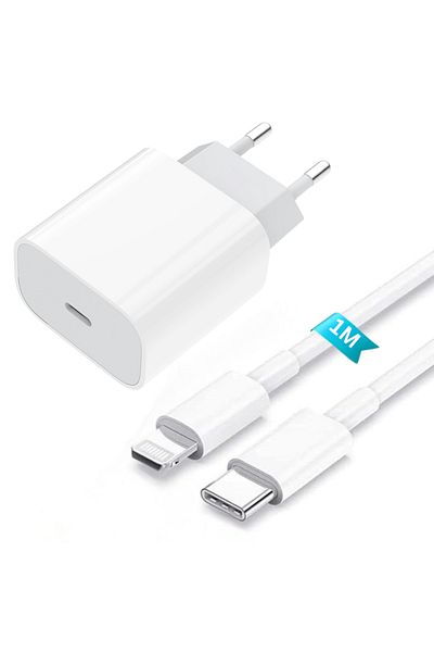 D&K WONDER Super Fast Charge 25W Charger iPhone 14/13/12/11 Pro/Max, iPad, AirPods, Lightning Cable