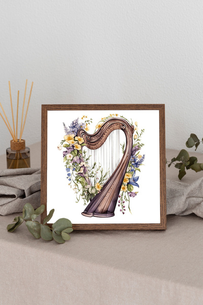 Dekorsiahome Četvrtasta slika sa drvenim okvirom TK1255