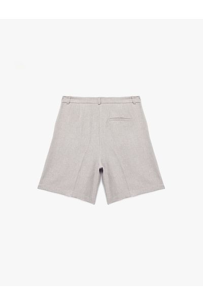Koton Pantaloni scurti din țesătură cu buzunare cu talie înaltă