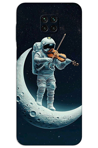 MRCİLETİSİM Xiaomi Redmi Note 9 Pro Kılıf HD Desen Baskılı Arka Kapak - Astro...