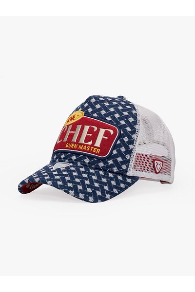 RustandRich Women Men Blue Trucker Hat Professional Collection Chef
