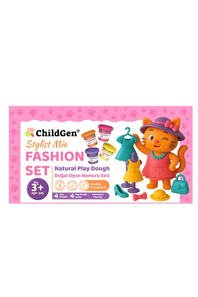 ChildGen عجينة اللعب الطبيعية ذات الأقدام اللطيفة - مجموعة الموضة