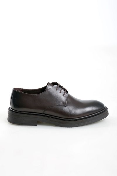 GERARDO AYAKKABI Brown Men's Genuine Leather Classic Shoes