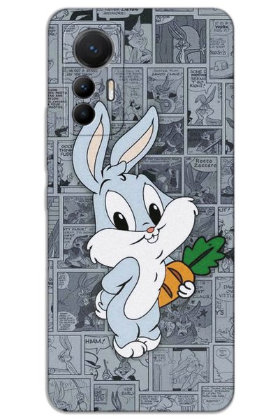 MRCİLETİSİM غطاء خلفي مطبوع بنمط HD لهاتف Xiaomi Mi 12 Lite - BugsBunny 1