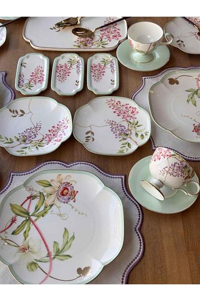Mikasa Moor Breakfast Set Happily 36 Pieces for 6 People