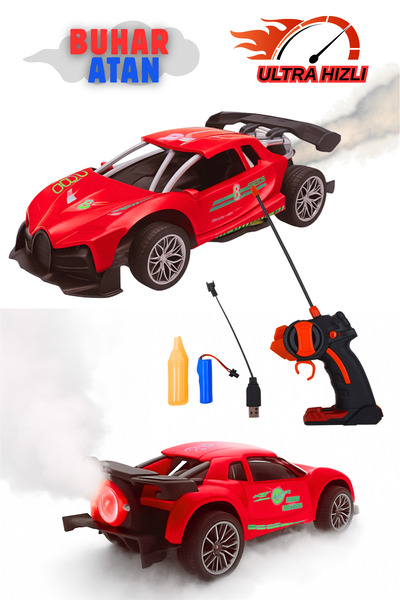 TUENGİ STORE Remote Control Steam Car Full Function Steam Evaporating Ultra F...