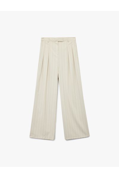 Koton Pleated Wide Leg Palazzo Pants