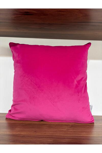 KIRLENTİM Husă pentru pernă din catifea fuchsia simplă