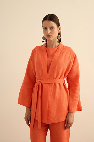 Aker Portable Belted Linen Kimono