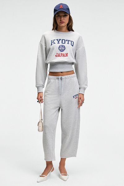 GRIMELANGE Erevyn Women's Relaxed Cut Grimelange Sweatpants with Pinch Detail at the Hem