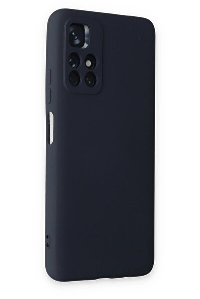 CepteToptan Myt09 Xiaomi Redmi Note 11t Case Nano Inside Velvet Silicone - Navy Blue