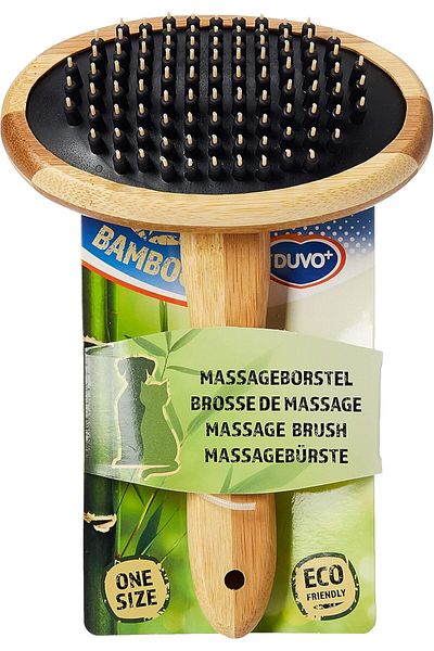 Duvo Bamboo Massage Brush 19 x 12cm