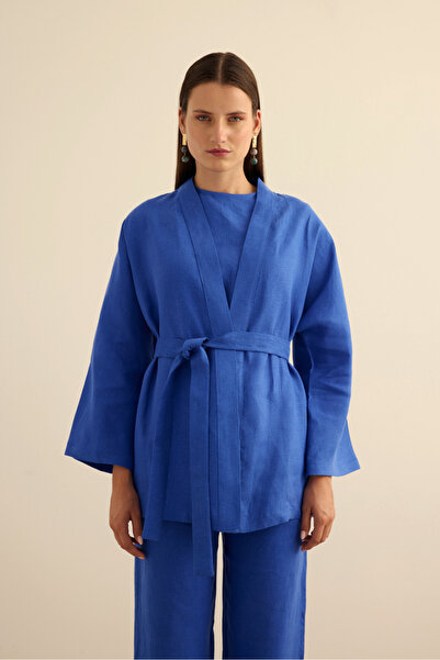Aker Portable Belted Linen Kimono