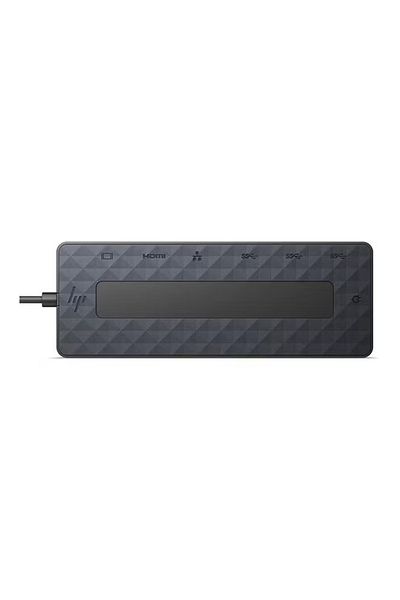 HP موزع USB-C متعدد المنافذ عالمي - 50H98AA - منافذ HDMI 4K وعالية السرعة - أسود