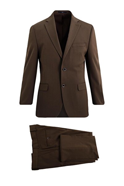 Uki KAHVE 6 Drop Klasik Takım Elbise